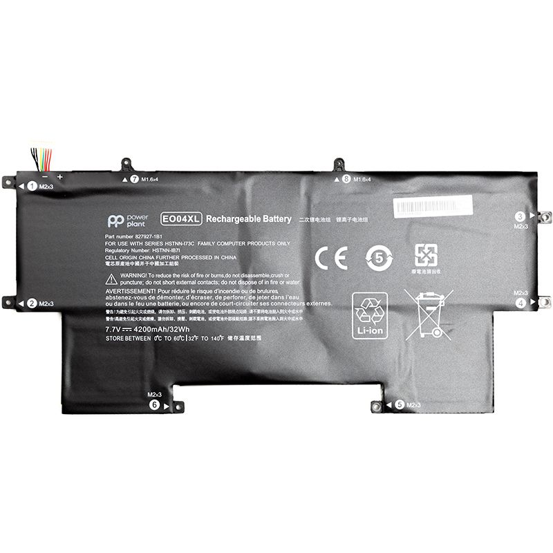 Акумулятор PowerPlant для ноутбуків HP EliteBook Folio G1 (EO04XL) 7.7V 4200mAh (NB461684)