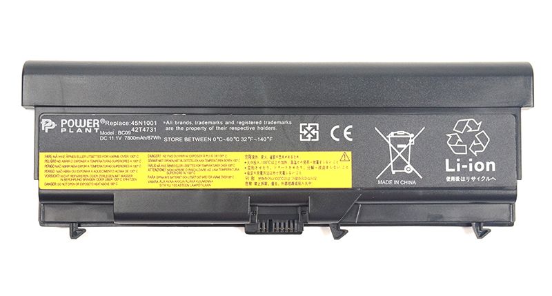 Акумулятор PowerPlant для ноутбуків IBM/LENOVO ThinkPad T430 (42T4733, LOT430LP) 11.1V 7800mAh (NB480364)