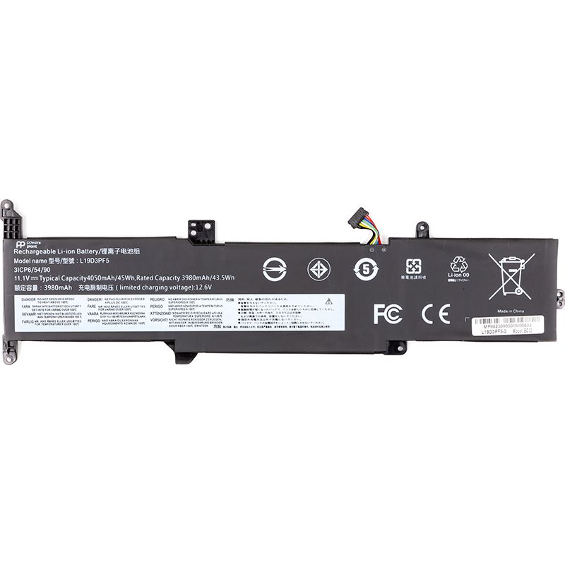 Акумулятор PowerPlant для ноутбуків LENOVO Ideapad 3-15 (L19D3PF5) 11.1V 3980mAh (NB482047)