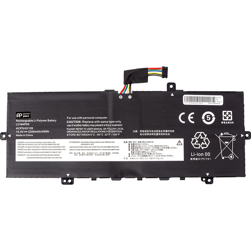 Аккумулятор PowerPlant для ноутбуков LENOVO ThinkBook 13x G2 IAP Series (L21M4PD0) 15.4V 3200mAh (NB482504)