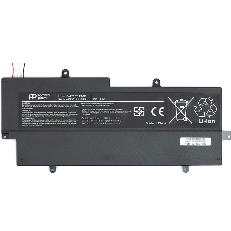 Акумулятор PowerPlant для ноутбуків TOSHIBA Portege Z830 Ultrabook (PA5013U-1BRS) 14.8V 2900mAh (NB510276)