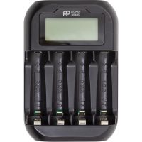 Зарядний пристрій PowerPlant для акумуляторів AA, AAA/ micro USB/ PP-UN4 (PP-UN4)