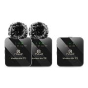 Бездротовий петличний мікрофон PULUZ 2 TX + 1 RX (чорний) (PU3154B)
