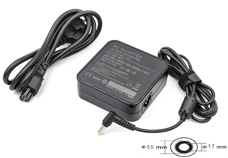 Блок питания для ноутбуков PowerPlant ACER 220V, 19V 90W 4.74A (5.5*1.7) wall mount (WM-AC90F5517)