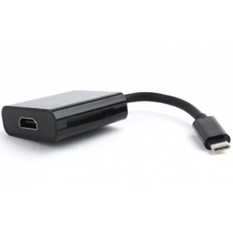 Адаптер Cablexpert USB Type-C - HDMI (M/F), 0.15 м, черный (A-CM-HDMIF-01)