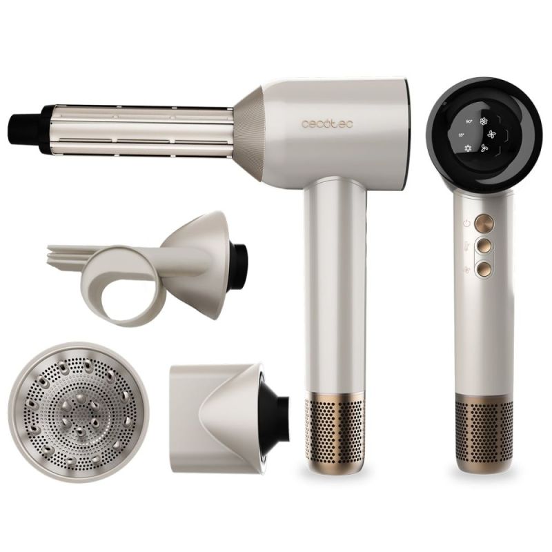 Фен Cecotec DryGlam Waves Champagne 4in1 (A01_EU01_103715)