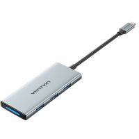 Док-станція USB3.1 Type-C --> HDMI 4K30Hz/USB 3.0x3/SD/TF/PD 100W 7-in-1 Vention (TOPHB)
