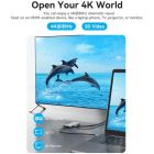 Док-станція USB3.1 Type-C --> HDMI 4K30Hz/USB 3.0x3/SD/TF/PD 100W 7-in-1 Vention (TOPHB)