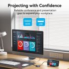 Док-станція USB3.1 Type-C --> HDMI 4K30Hz/USB 3.0x3/SD/TF/PD 100W 7-in-1 Vention (TOPHB)