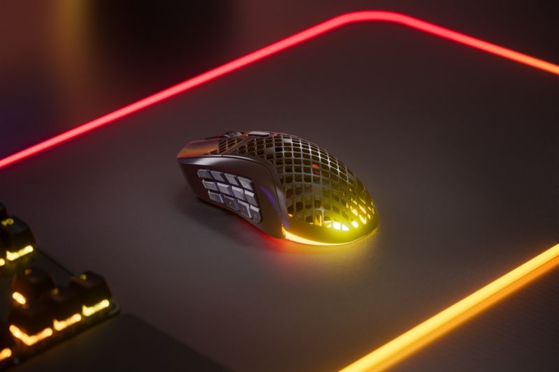 Мишка SteelSeries Aerox 9 Wireless RGB, 18000dpi., 18кн. Black (62618)