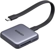 Card Reader USB 3.2 Magnetic, USB-C SD/MicroSD UHS-II 312 МБ/с PD 100W CM898 Ugreen (65095)