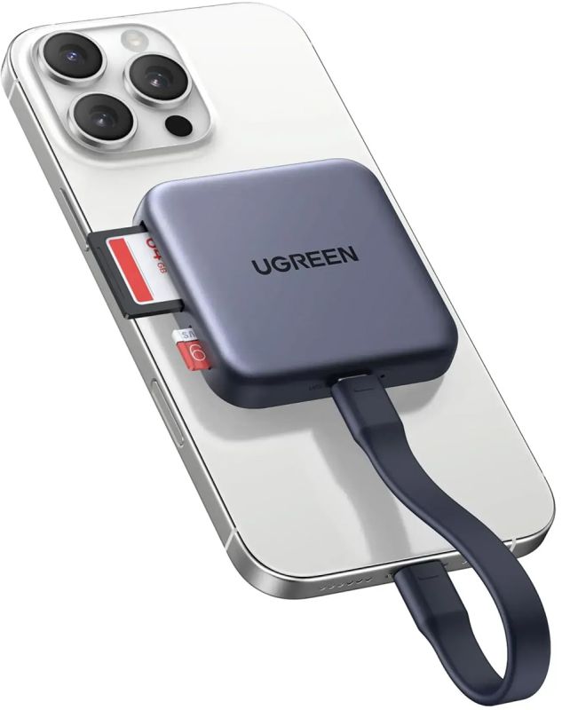 Card Reader USB 3.2 Magnetic, USB-C SD/MicroSD UHS-II 312 МБ/с PD 100W CM898 Ugreen (65095)