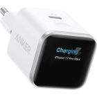 Мережевий зарядний пристрій Anker Nano Charger 45W USB-C Smart Display Aurora White (A121DG21)
