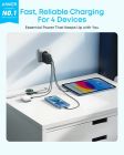 Сетевое зарядное устройство Anker Zolo Charger 50W, 2xUSB-C, 2xUSB-A, Black (A121EG11)