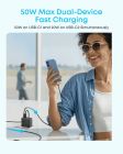 Сетевое зарядное устройство Anker Zolo Charger 50W, 2xUSB-C, 2xUSB-A, Black (A121EG11)