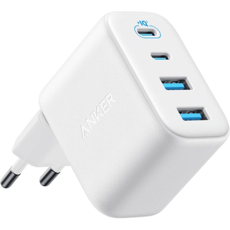 Сетевое зарядное устройство Anker Zolo Charger 50W, 2xUSB-C, 2xUSB-A, White (A121EG21)