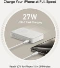 Универсальная мобильная батарея Anker MagGo 10000mAh 27W White (A1654G21)