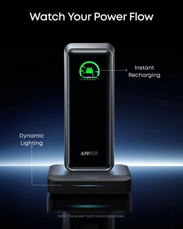 Мережевий зарядний пристрій Anker Charging Base for Anker Prime 150W Black (A1903G11)