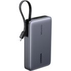 УМБ Ugreen 20000mAh 145W PD3.1.QC, USB-A,USB-С IN/OUT, with built in USB-C cable (PB551) Gray (55992B)