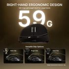 Мишка Attack Shark V8 Ultra-Light, Wireless/Bluetooth, 42000dpi. (PAW3950MAX), 6кн., Black (V8B_AS)