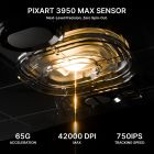 Мишка Attack Shark V8 Ultra-Light, Wireless/Bluetooth, 42000dpi. (PAW3950MAX), 6кн., Black (V8B_AS)