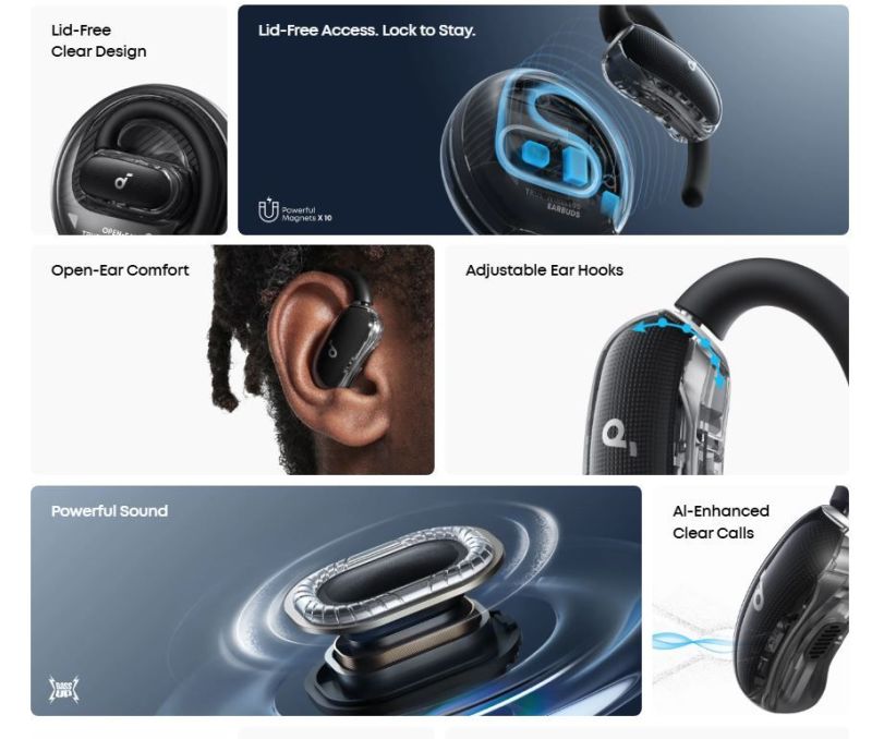 Bluetooth-гарнитура Anker SoundCore V40i Black (A3878G11)