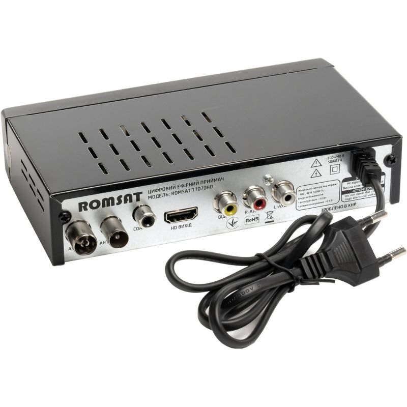 TV Тюнер Romsat T7070HD, DVB-T2, пульт ДУ (T7070HD)