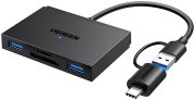Card Reader USB 3.0 4-in-1,OTG USB-C/USB-A, SD/TF,  4-in-1 CM812 Ugreen (45167)