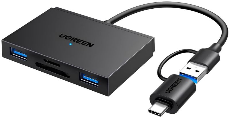 Card Reader USB 3.0 4-in-1,OTG USB-C/USB-A, SD/TF,  4-in-1 CM812 Ugreen (45167)