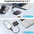 Card Reader USB 3.0 4-in-1,OTG USB-C/USB-A, SD/TF,  4-in-1 CM812 Ugreen (45167)