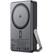 УМБ Acefast Magnetic Wireless 10000mAh 22.5W PD,QC 3.0 USB-C In/Out, QI 15W, with holder M17 Black (6974316284000)