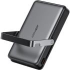 УМБ Acefast Magnetic Wireless 10000mAh 22.5W PD,QC 3.0 USB-C In/Out, QI 15W, with holder M17 Black (6974316284000)