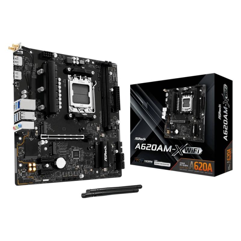 Материнська плата ASRock A620AM-X WiFi Socket AM5 (A620AM-X WIFI)