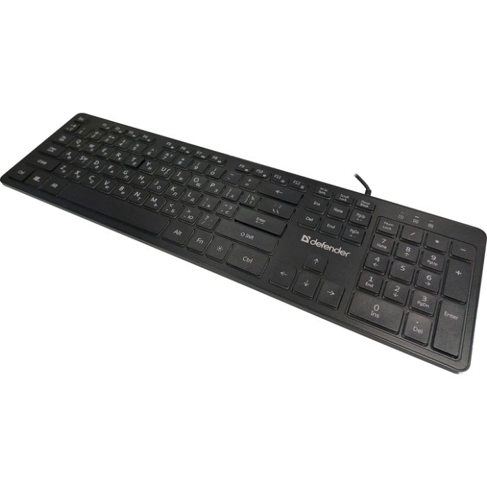 Клавіатура ігрова Defender Balance LQ UA LED підсвітка, чорна (450790)