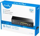 Комутатор Cudy FS1006P, 6 портовий 10/100M PoE+Switch 60W (FS1006P)