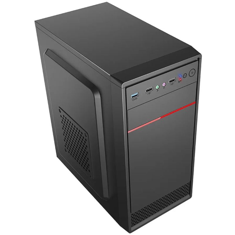 Корпус Casecom GN-1714 450W-120mm USB 3.0 mATX, Black (GN-1714-450)