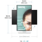 TFT 23.8" BenQ GW2490TC, IPS, 144hz, HDMI, DP, USB-C, HAS, колонки, білий (9H.LNMLA.TBE)