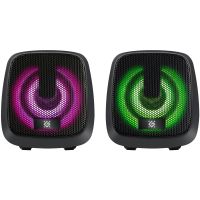 Акустична система 2.0 Defender J2, 6Вт, підсвітка, USB, чорна (65962)