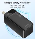 УМБ Choetech 50000mAh, 22,5W PD QC3.0, USB-C In/out, 2xUSB-A Li-pol чорна (B732-ACBK)