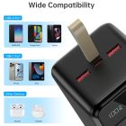 УМБ Choetech 50000mAh, 22,5W PD QC3.0, USB-C In/out, 2xUSB-A Li-pol чорна (B732-ACBK)