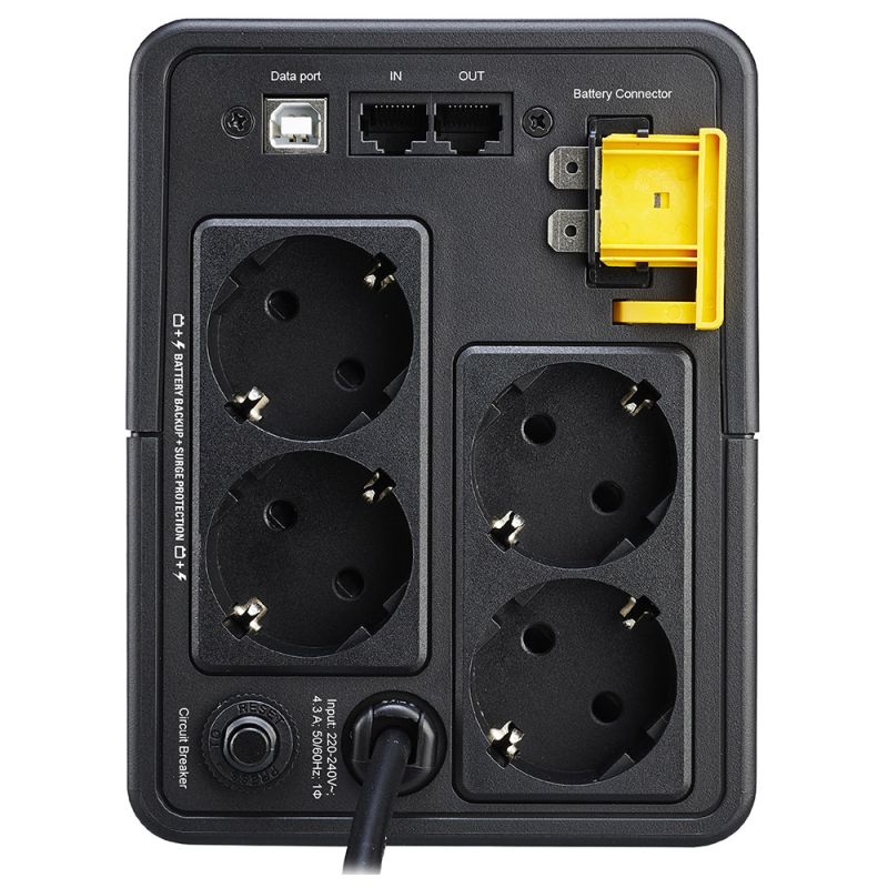 ДБЖ APC Back UPS 950VA/520W, USB, 4xSchuko, (BX950MI-GR) (BX950MI-GR)