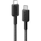 Кабель Anker 322 USB-C - USB-C, 0.9 м, Black (A81F5G11)