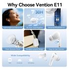 Навушники TWS Vention Elf Earbuds ECHO LITE E11 White (NBVW0)