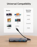 USB-хаб Anker USB-C 8-в-1 Black (A83830A2)