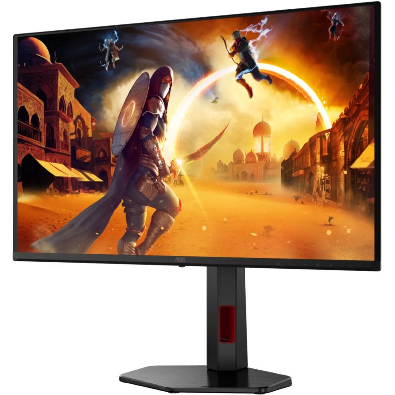 TFT 26.5" AOC Q27G4SDR, QD-OLED, 360Hz, 0,3ms, 2xHDMI, DP, USB-hub, HAS, Pivot, чорно-червоний (Q27G4SDR)