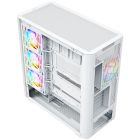 Корпус Modecom VOLCANO AQ400 ARGB MIDI SIDE LCD 6,2”, 4x120mm fans WHITE без БЖ ATX (MC-A-AQ400-4FA-W)