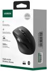 Мишка UGREEN 2.4GHz&BT M751 Ergonomic Contoured-Shape, бездротова, 5000dpi., 5кн., Чорна (45792)