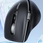 Мишка UGREEN 2.4GHz&BT M751 Ergonomic Contoured-Shape, бездротова, 5000dpi., 5кн., Чорна (45792)
