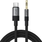 Перехідник USB-C --> 3.5 mm (F) 15cm audio converter J11 Acefast black (6974316285274)