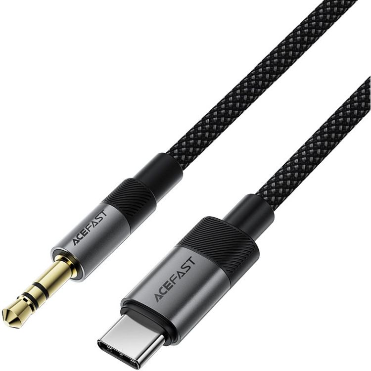 Перехідник USB-C --> 3.5 mm (F) 15cm audio converter J11 Acefast black (6974316285274)